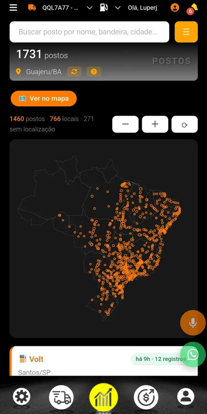 Postos e preços de combustível
