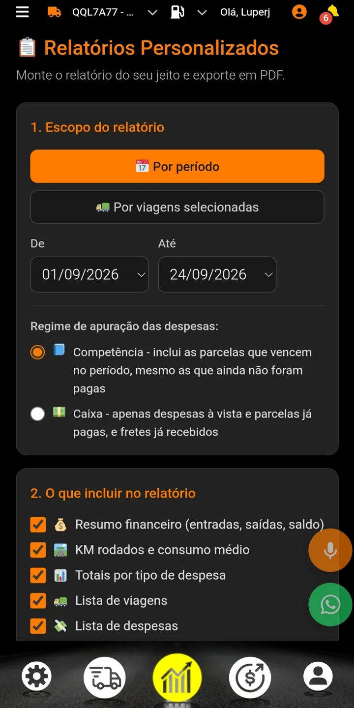 Relatórios em PDF
